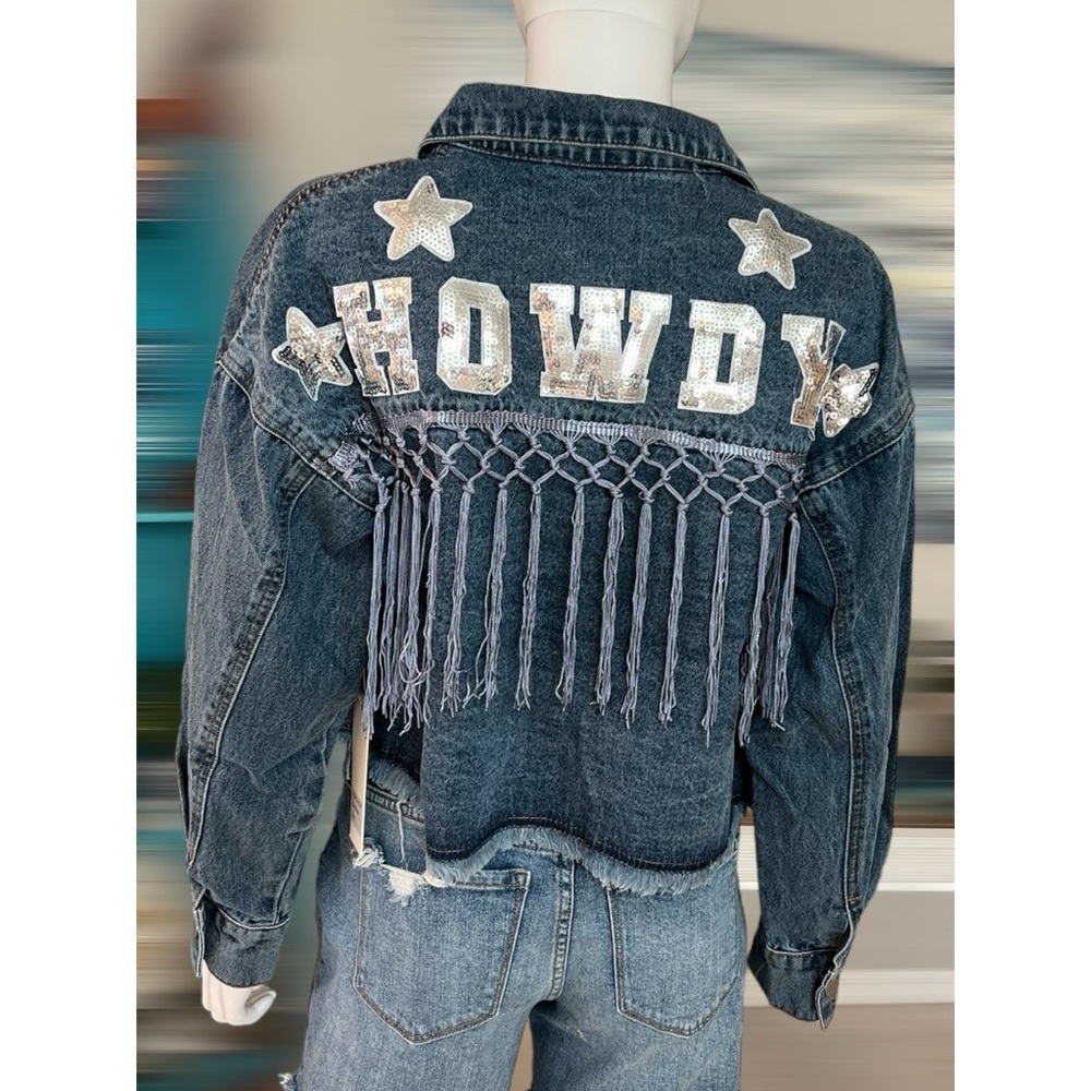 BLUE VELVET Howdy Jean Jacket S M L - Picture 8 of 13